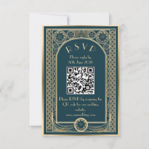 Ornate Gold - Wedding enclosure card