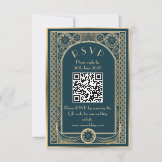 Ornate Gold - Wedding enclosure card
