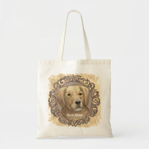 Ornate Golden Retriever  Tote Bag