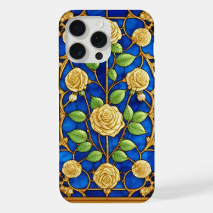 Ornate Golden Rose Artwork iPhone 15 Pro Max Case