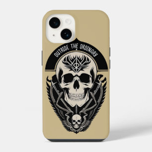 💀 Ornate Gothic Skull with Intricate Filigree iPhone 14 Case