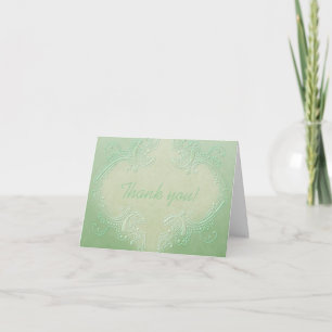 Ornate Green Note Card