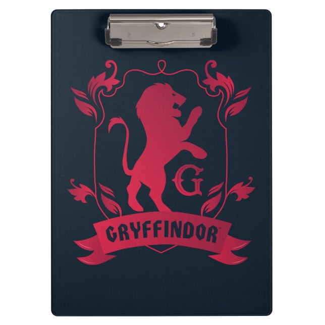 Ornate GRYFFINDOR™ House Crest Clipboard (Front)