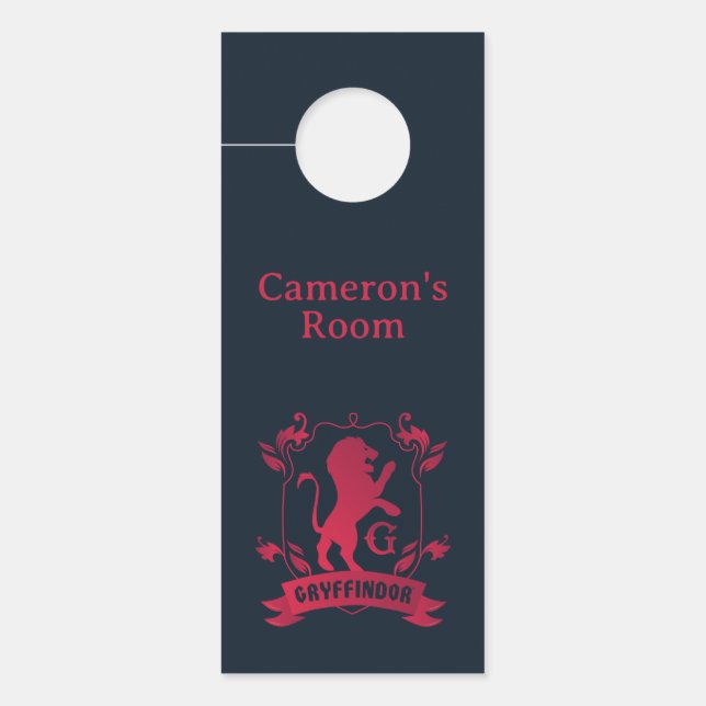 Ornate GRYFFINDOR™ House Crest Door Hanger (Front)