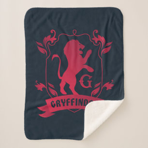 Ornate GRYFFINDOR™ House Crest Sherpa Blanket