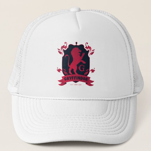 Ornate GRYFFINDOR™ House Crest Trucker Hat (Front)