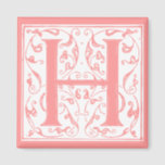 Ornate H Monogram Magnet<br><div class="desc">Customise background colour,  add text,  and change size and placement of image. Please contact me if you would like this image in a different colour or product or need assistance.</div>