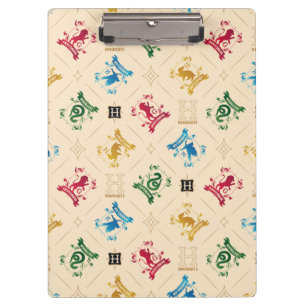 Ornate HOGWARTS™ House Crests Pattern Clipboard