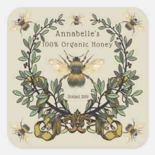 Ornate Honey Label Personalize