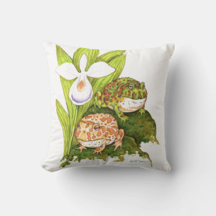 Ornate Horned Frogs Cushion
