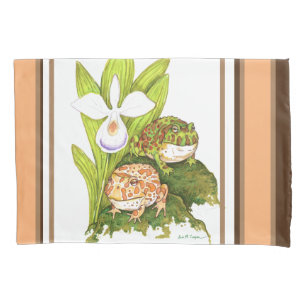 Ornate Horned Frogs Pillowcase