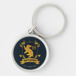 Ornate HUFFLEPUFF™ House Crest Key Ring