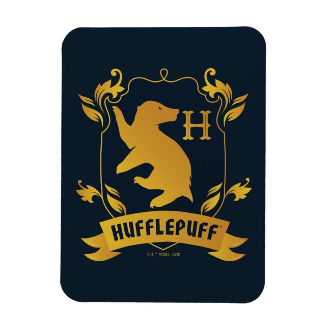 Ornate HUFFLEPUFF™ House Crest Magnet (Vertical)