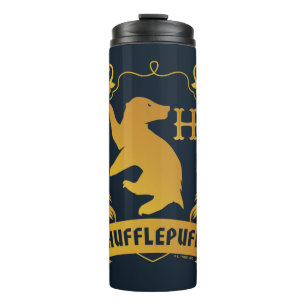 Ornate HUFFLEPUFF™ House Crest Thermal Tumbler
