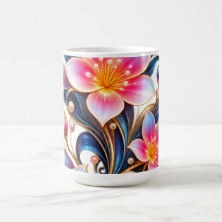 Ornate Iridescent Floral Arrangement - High-End Fa Coffee Mug
