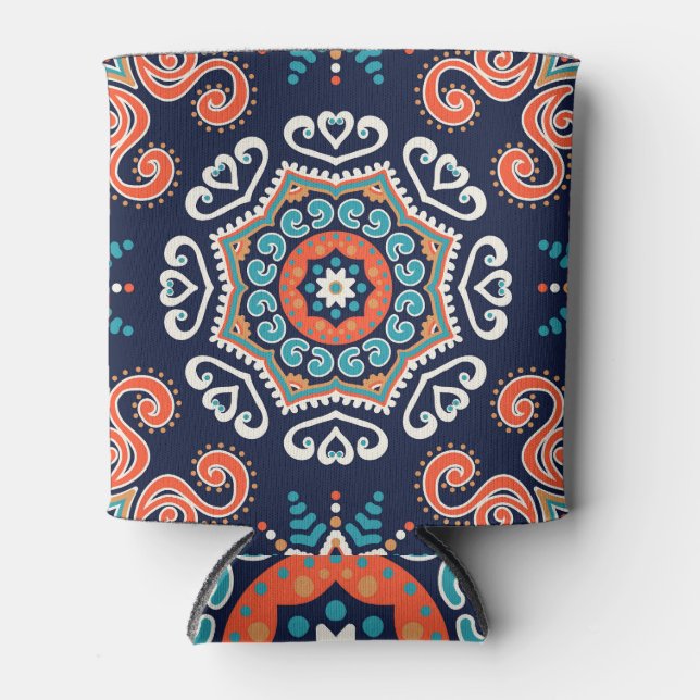 Ornate Islamic Vintage Elements Can Cooler (Front)
