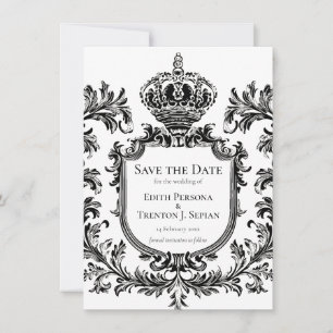 Ornate Laurel & Filigree, Wedding Invitation