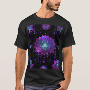 Ornate Lotus Flower Seamless Symbol T-Shirt