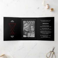 Ornate Lucifer Sigil Satanic Wedding