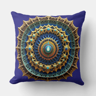 Ornate Mandala Boho Decor 2 Cushion