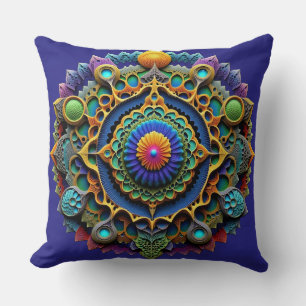Ornate Mandala  Boho Decor Cushion
