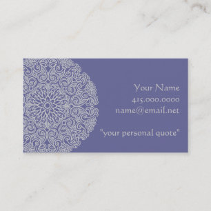 Ornate Mandala Universe Symbol Business Card