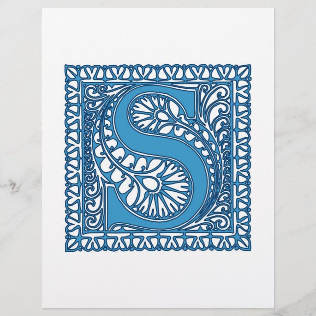 Ornate Monogram S Flyer (Front)