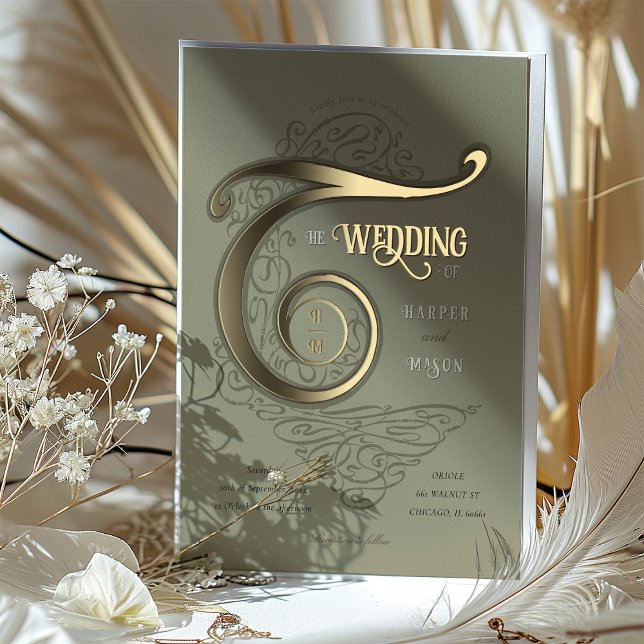 Ornate Monogram Wedding Elegant Typography (Creator Uploaded)