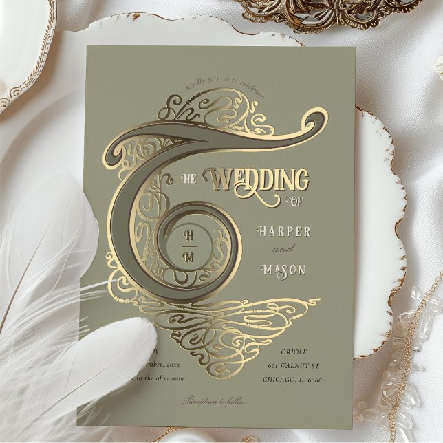 Ornate Monogram Wedding Elegant Typography (Creator Uploaded)