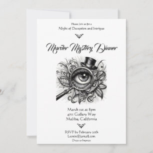 Ornate Murder Mystery Invitation