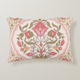 Ornate Oriental: Floral Stylish Design. Decorative Cushion
