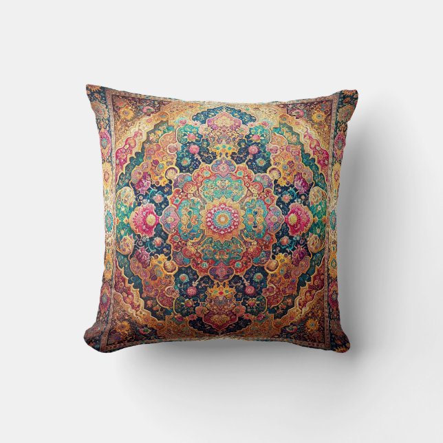 Ornate Oriental Tapestry Cushion (Front)