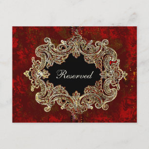 Ornate Party Table Seating Card