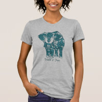 Ornate Patterned Elephant Art Wild and Free