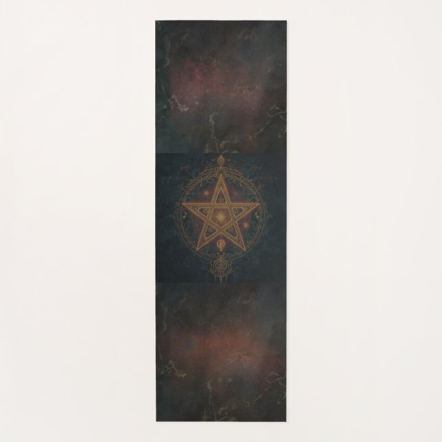 Ornate Pentagram  Yoga Mat (Front)