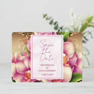 Ornate Photo Wedding Save the Date Invitation