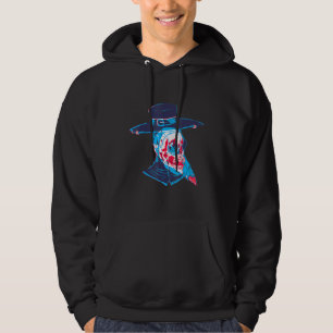 Ornate Plague Doctor With Skull For Mediaeval Ages Hoodie