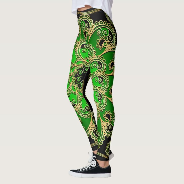 Ornate Pop Fashion Leggings (Left)