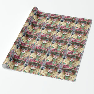 Ornate Porcelain Chinese Mask Wrapping Paper