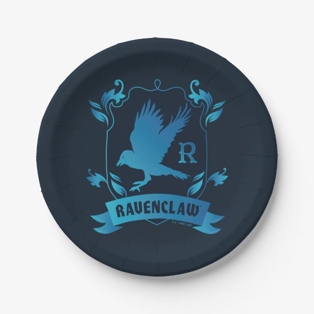 Ornate RAVENCLAW™ House Crest Paper Plate (Front)