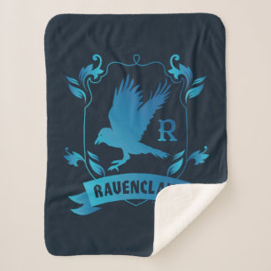 Ornate RAVENCLAW™ House Crest Sherpa Blanket