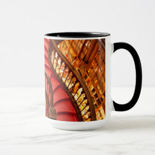 Ornate red stairway, Portugal Mug