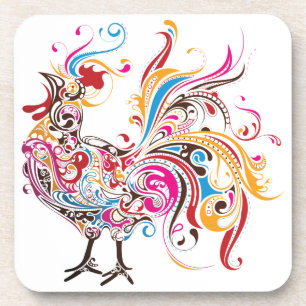 Ornate Rooster Coaster