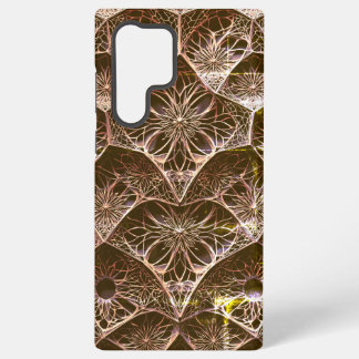 Ornate Rose Gold & Bronze Art Deco Fractal Samsung Galaxy Case