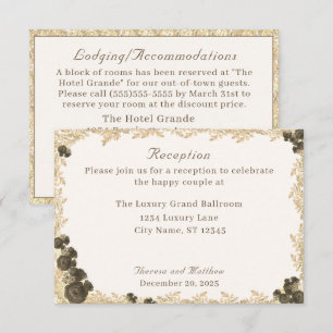 Ornate Roses Catholic Enclosure Card