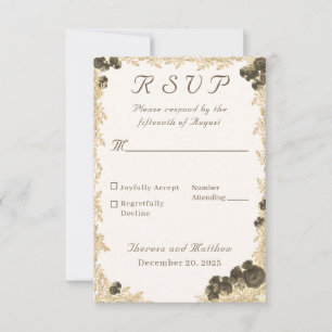 Ornate Roses Catholic Response Card