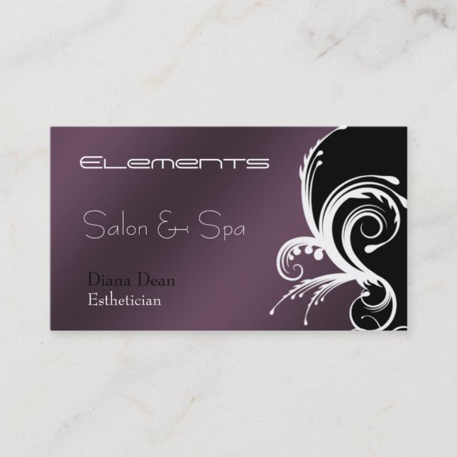 Ornate Salon Business Card (Front)