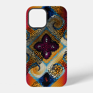 Ornate seamless texture background. Diagonal waves iPhone 12 Case