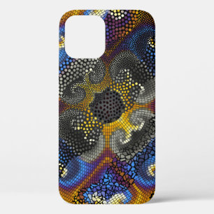 Ornate seamless texture background. Waves of ornam iPhone 12 Case