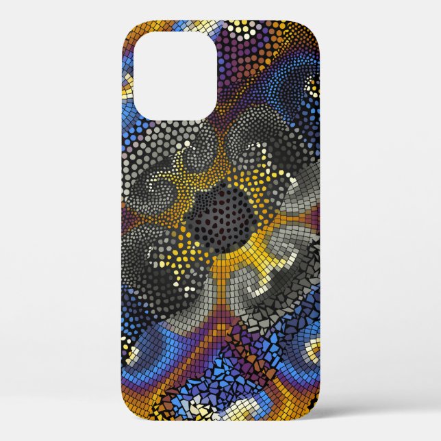 Ornate seamless texture background. Waves of ornam Case-Mate iPhone Case (Back)